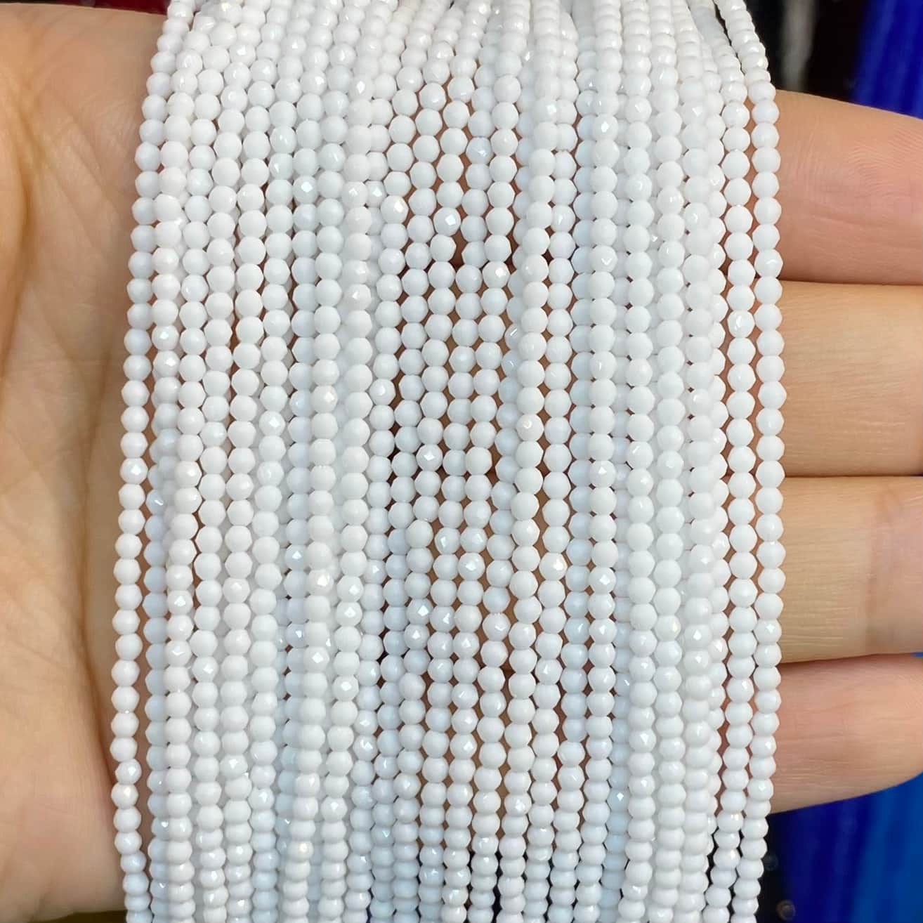 Nano Beads Tiny Round Faceted Beads 2mm 3mm