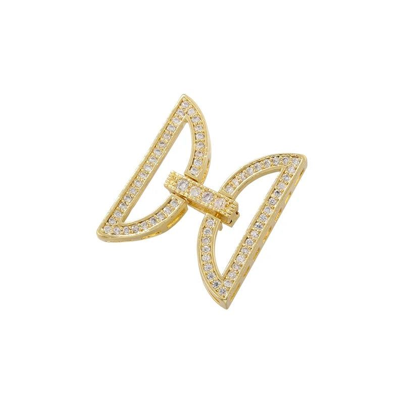 1 Pcs Hooks Accesories Supplies Brass Cubic Zirconia Connectors