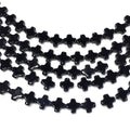 Cross Shape Black Onyx Beads