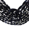 Twisted Shape Black Onyx Beads