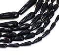 Drop Shape Black Onyx Beads