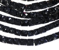 Flat Square Black Onyx Beads