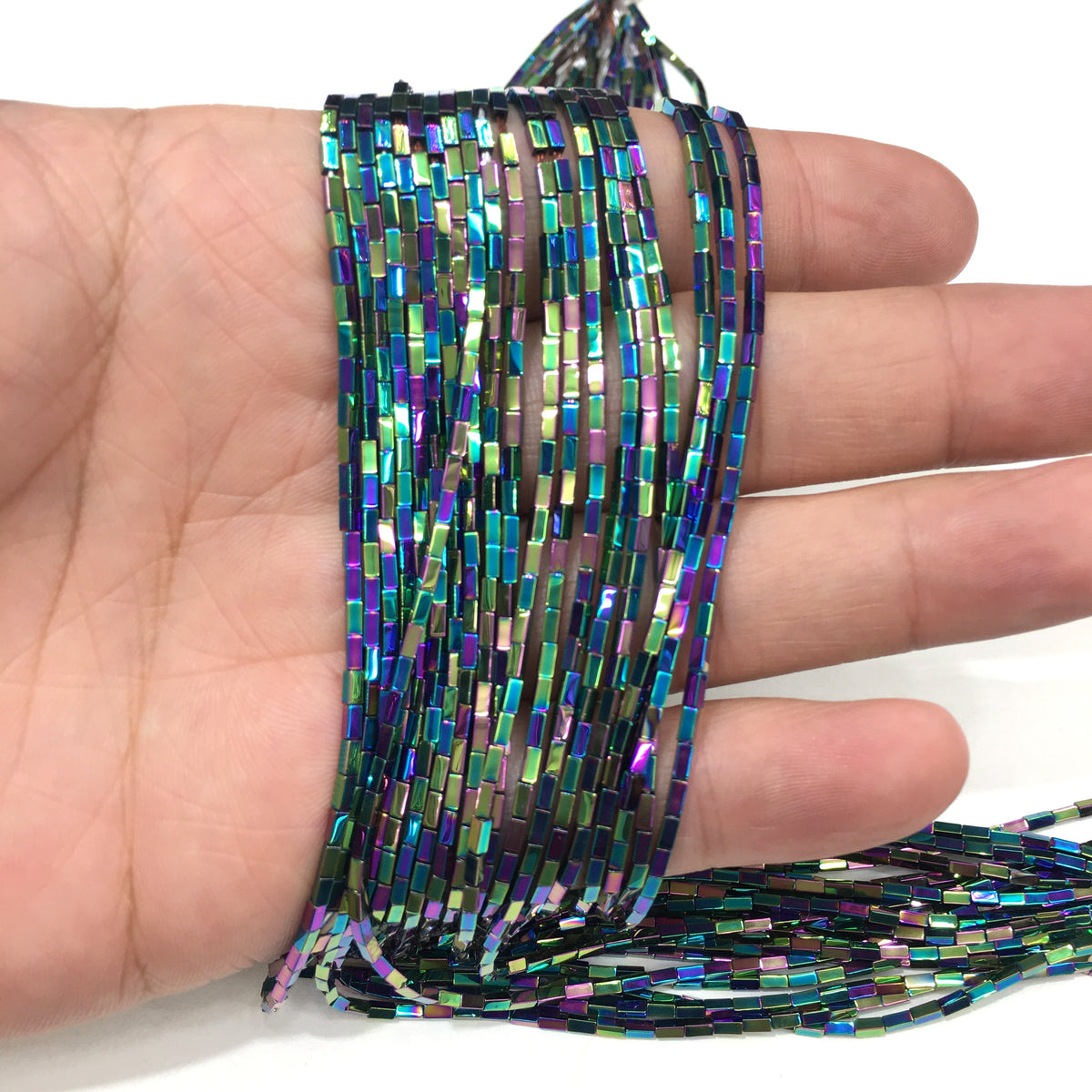 Tube Shape Hematite Beads