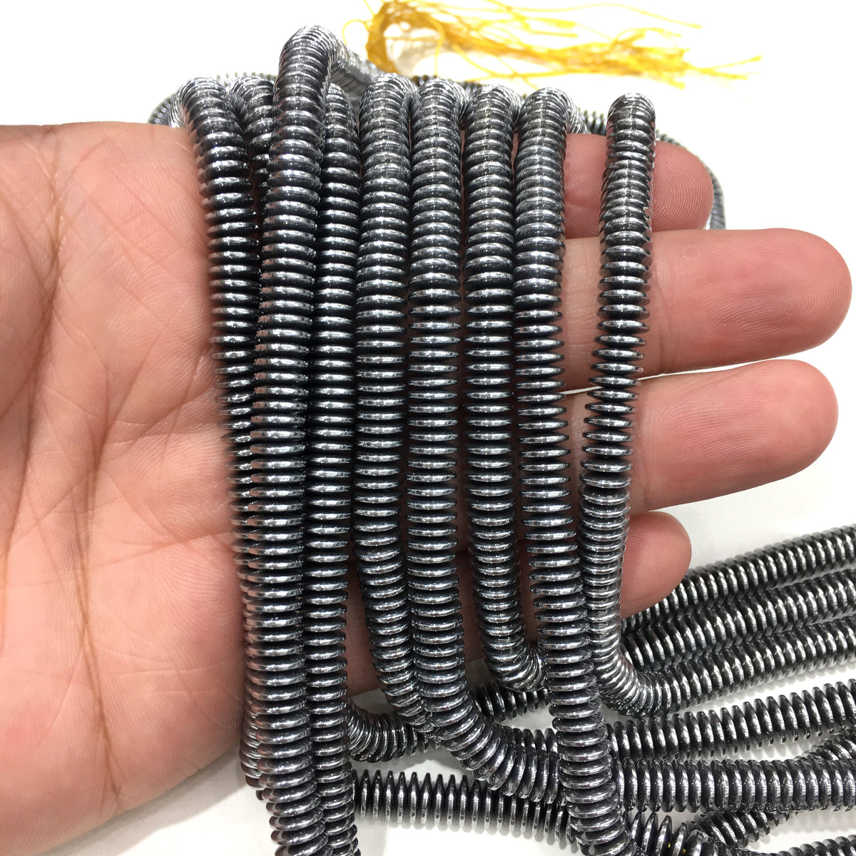 Rondelle Shape Hematite Beads