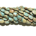 Oval Shape Snake Skin Jasper Beads