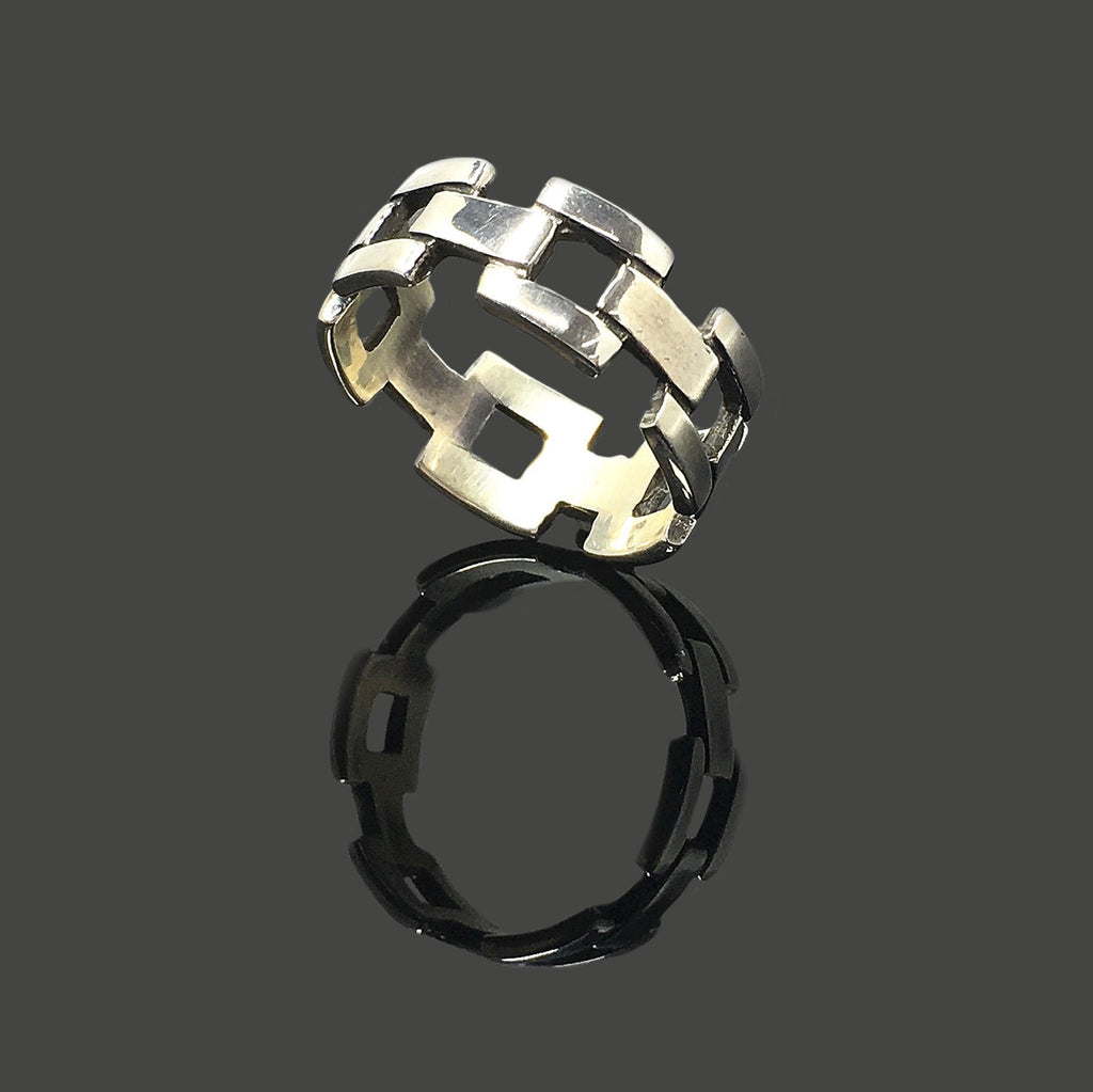 Chain Ring Retro 925 Sterling Silver