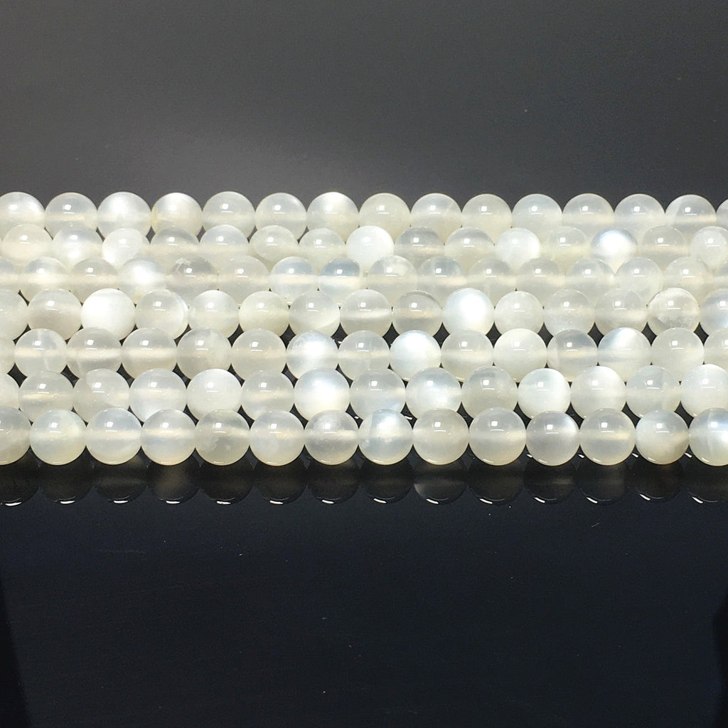 Higher Quality White Milky Moonstone Round Beads