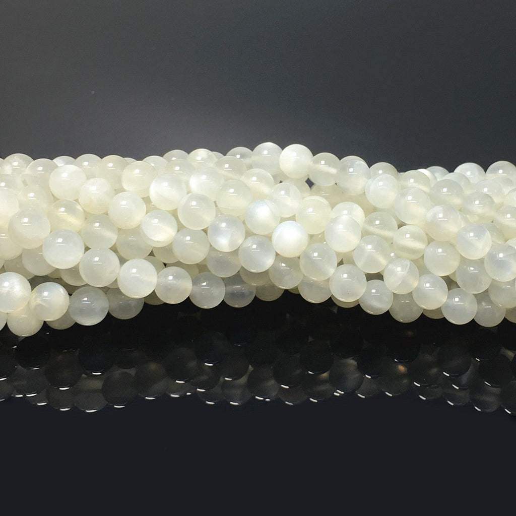 Higher Quality White Milky Moonstone Round Beads