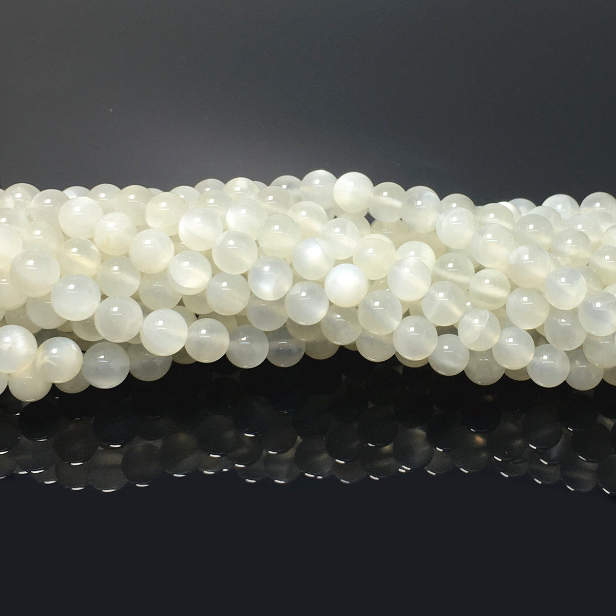 Higher Quality White Milky Moonstone Round Beads