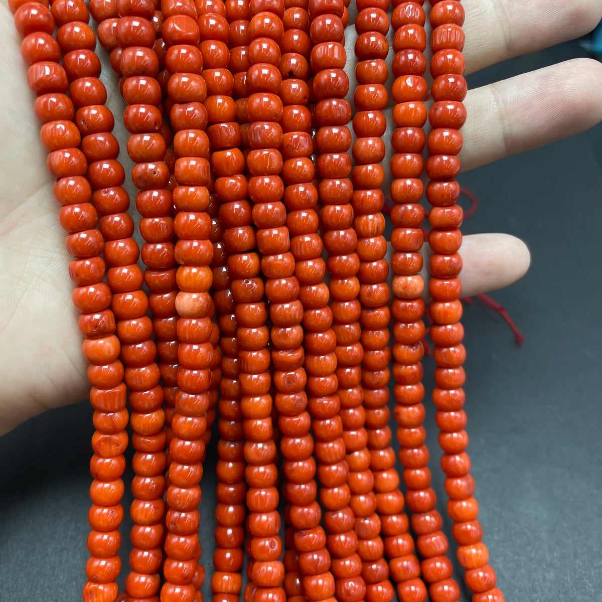 Tube Shape Coral Beads
