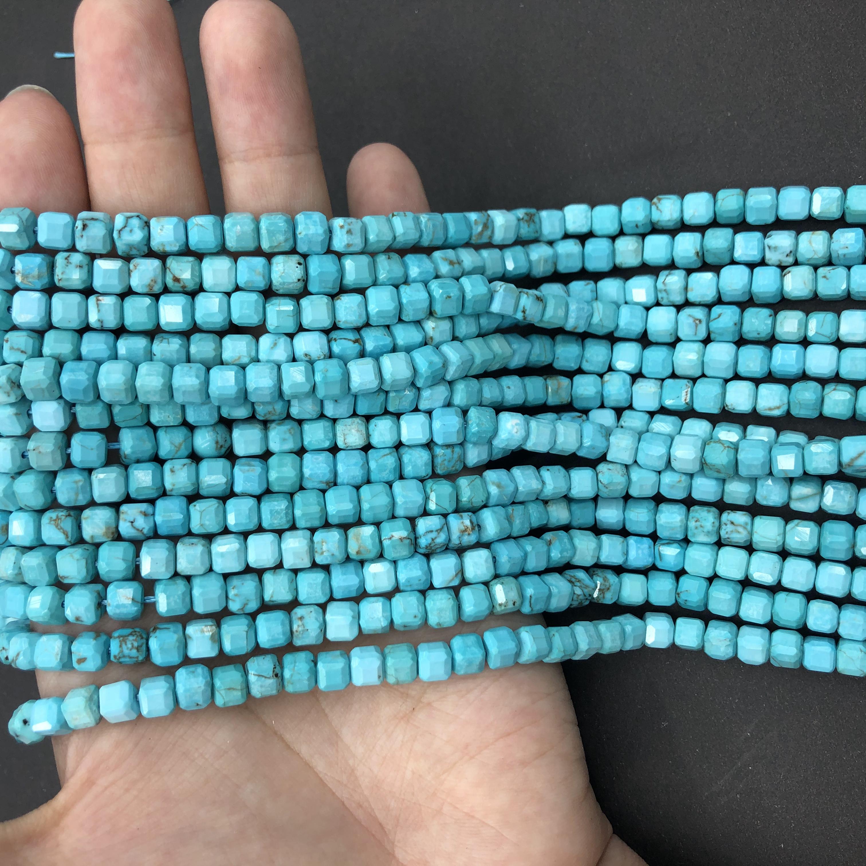 Turquoise Loose Beads Round Fcaeted Rice Rondelle Flat Oval Irregular Shape Beads