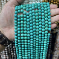 Round Green Turquoise Beads