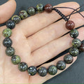 Dragon Blood for Protection and Apotropaic Briaded Rope Crystal Bracelet