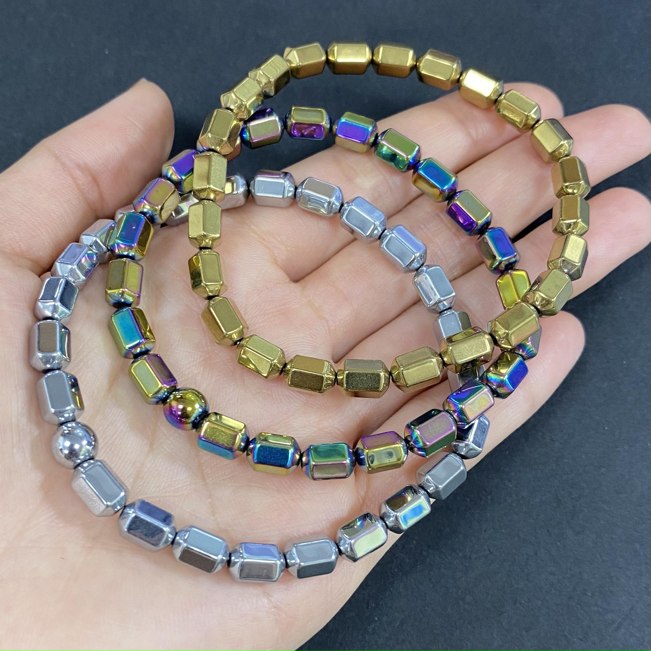 Triple Hematite for Weight Loss Crystal Bracelet