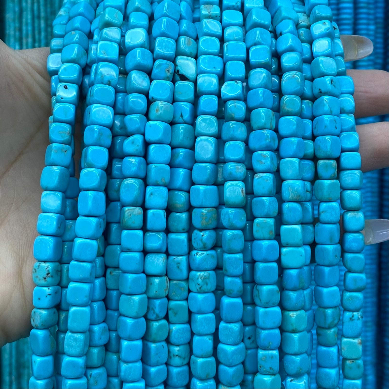 Turquoise Loose Beads Round Fcaeted Rice Rondelle Flat Oval Irregular Shape Beads