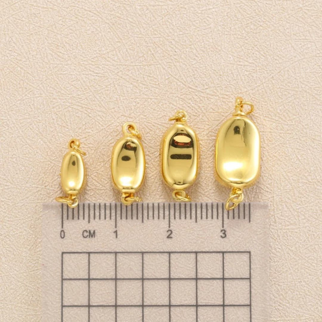 5Pcs Brass Necklace Clasps Link Connector Closures Extender