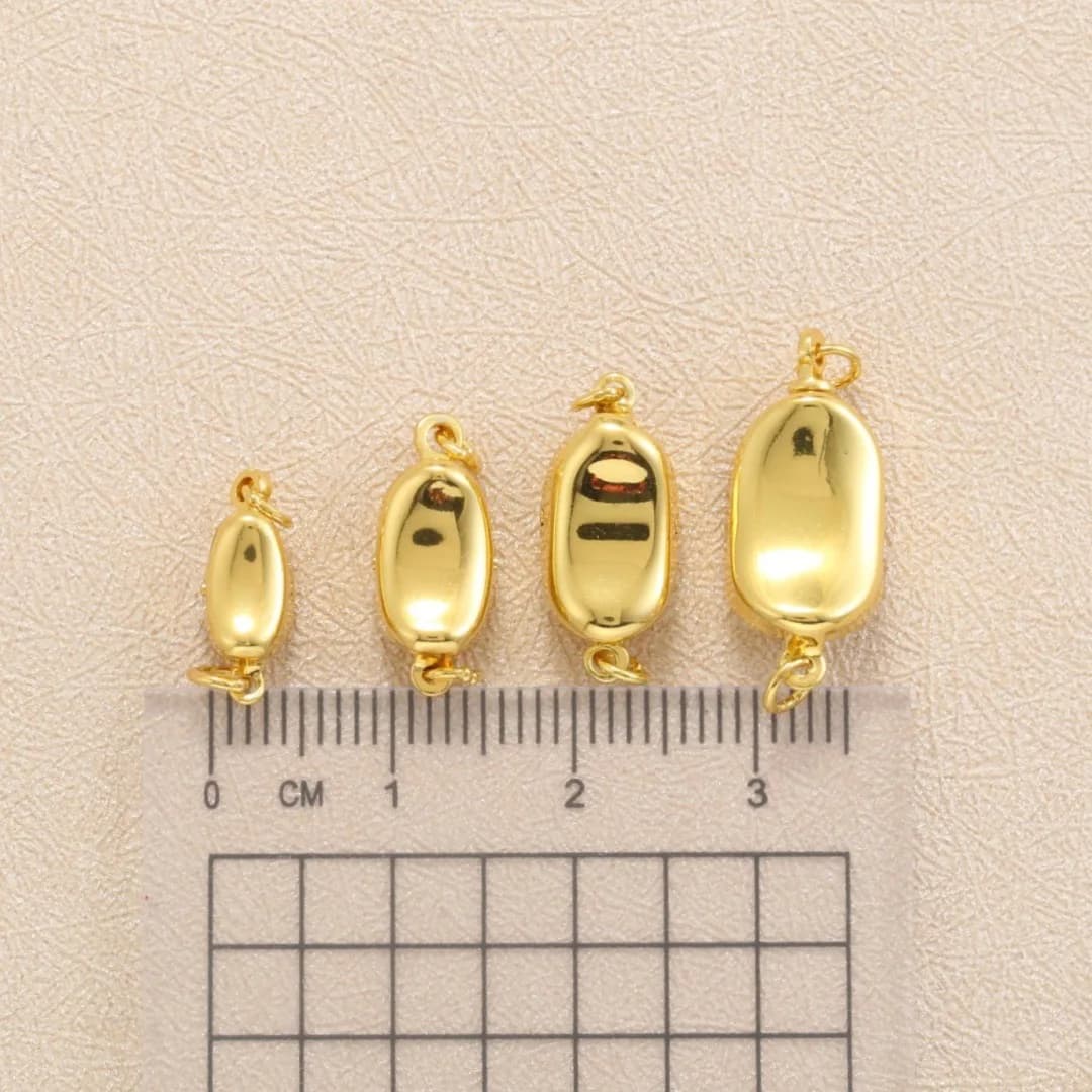 5Pcs Brass Necklace Clasps Link Connector Closures Extender
