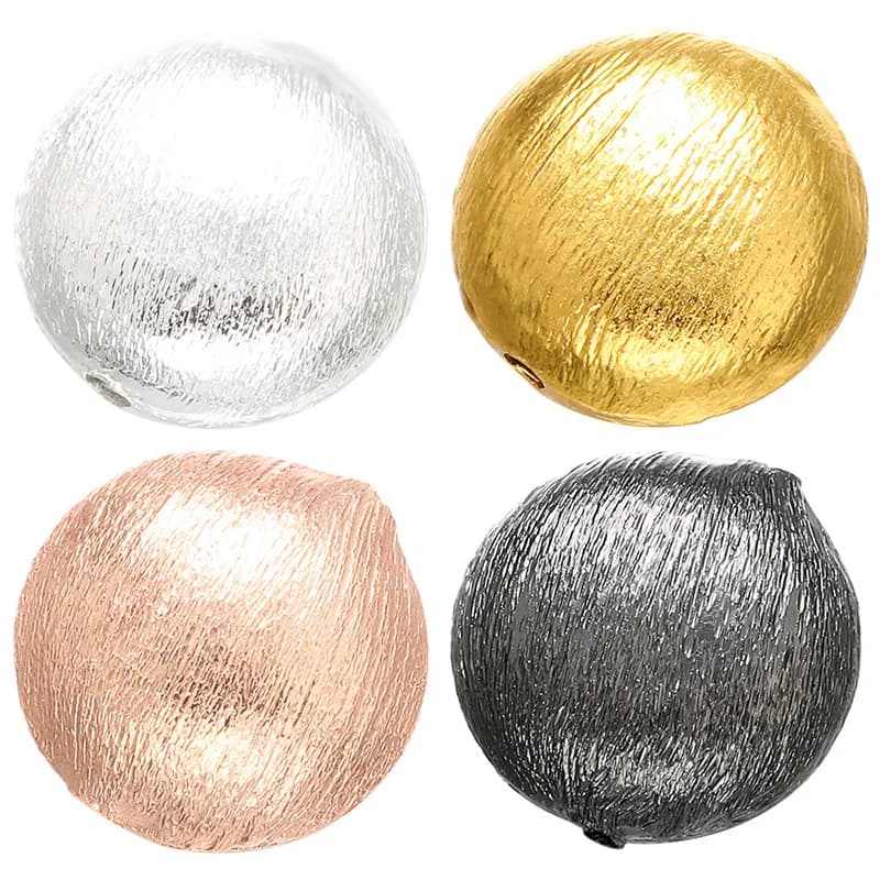 1PCS Brass Oblate Spacer Beads