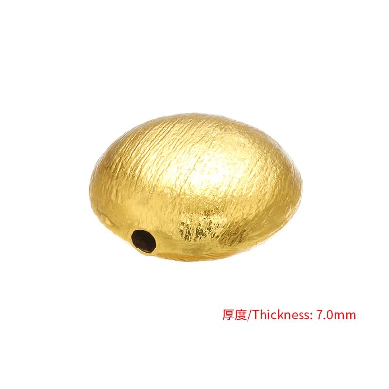 1PCS Brass Oblate Spacer Beads