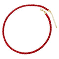 1PCS Braided Silk Rope Necklace Cords With Bright Gold Finish