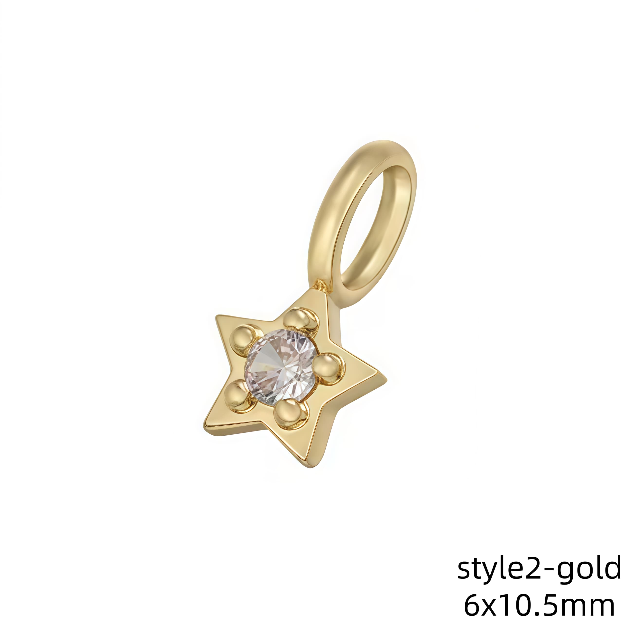 1Pcs Gold Color Silver Color Sun Moon Mini Charms