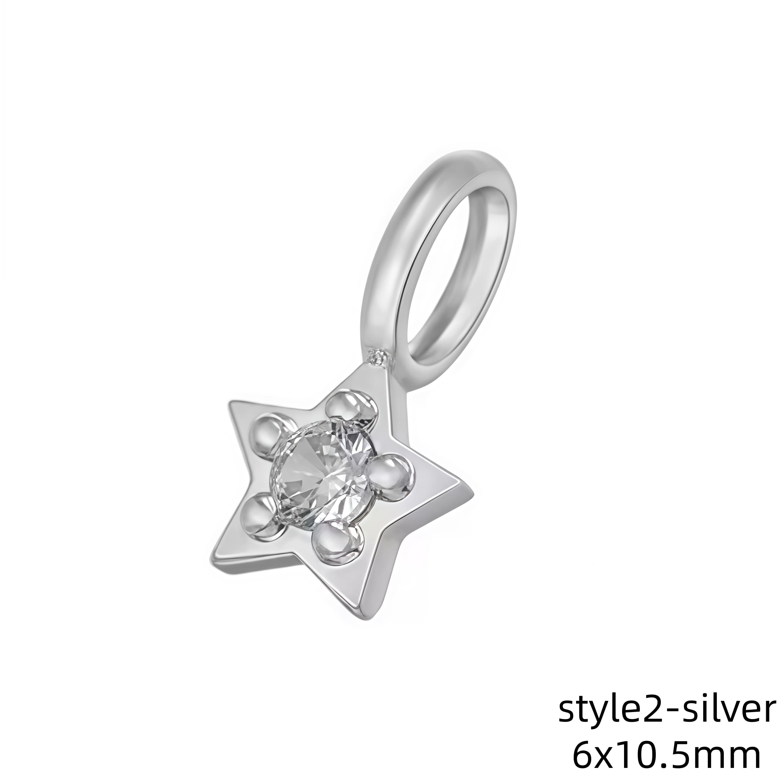 1Pcs Gold Color Silver Color Sun Moon Mini Charms