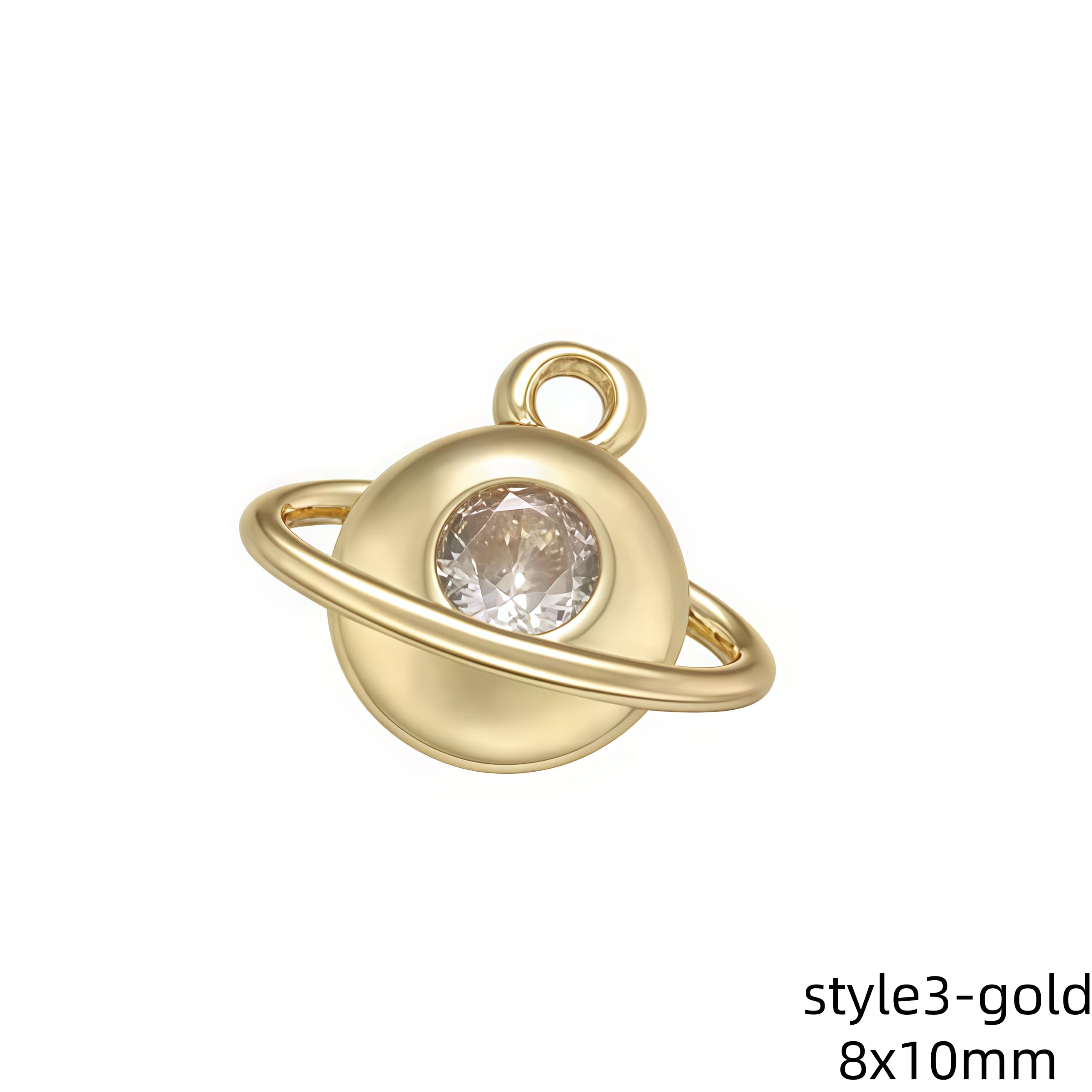 1Pcs Gold Color Silver Color Sun Moon Mini Charms