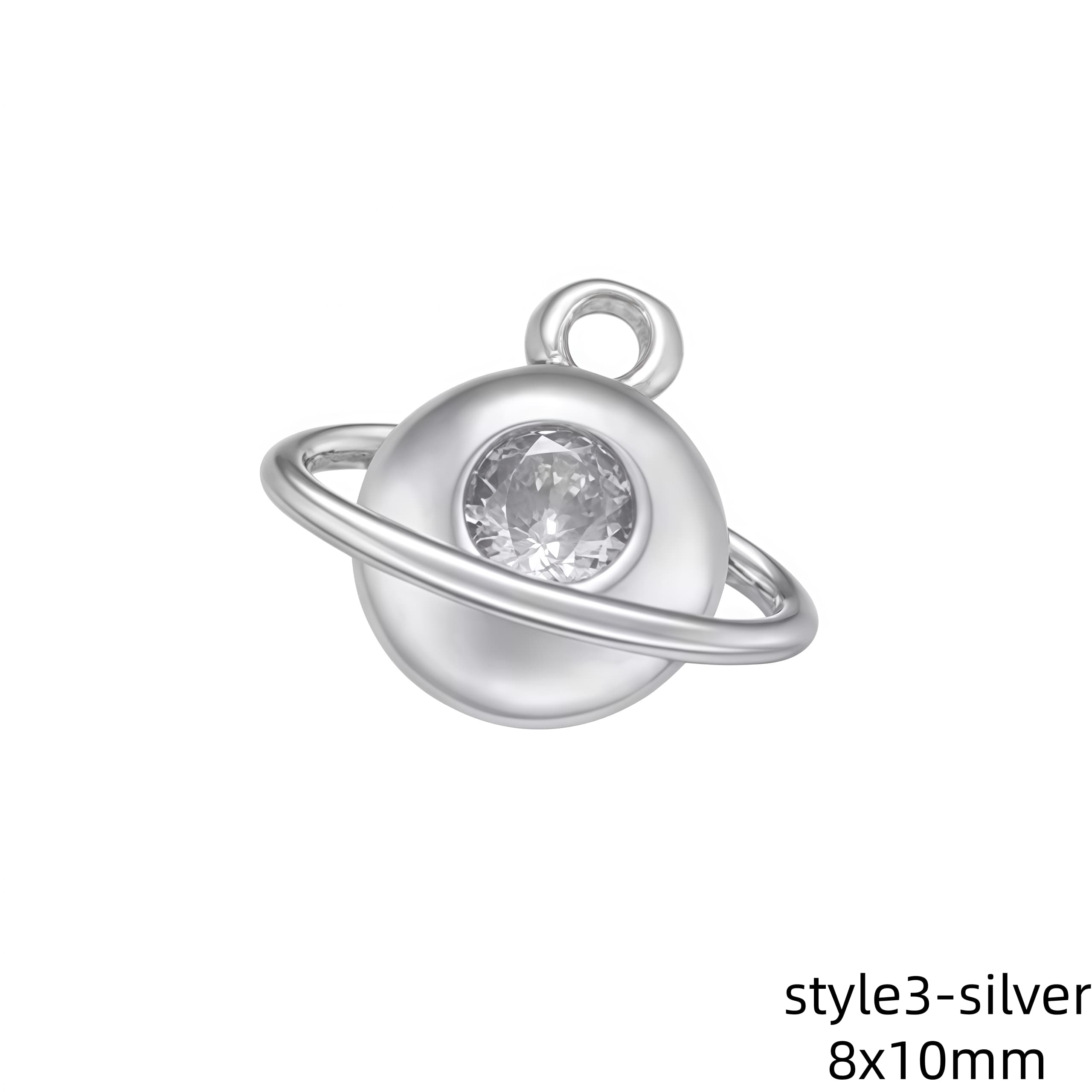 1Pcs Gold Color Silver Color Sun Moon Mini Charms