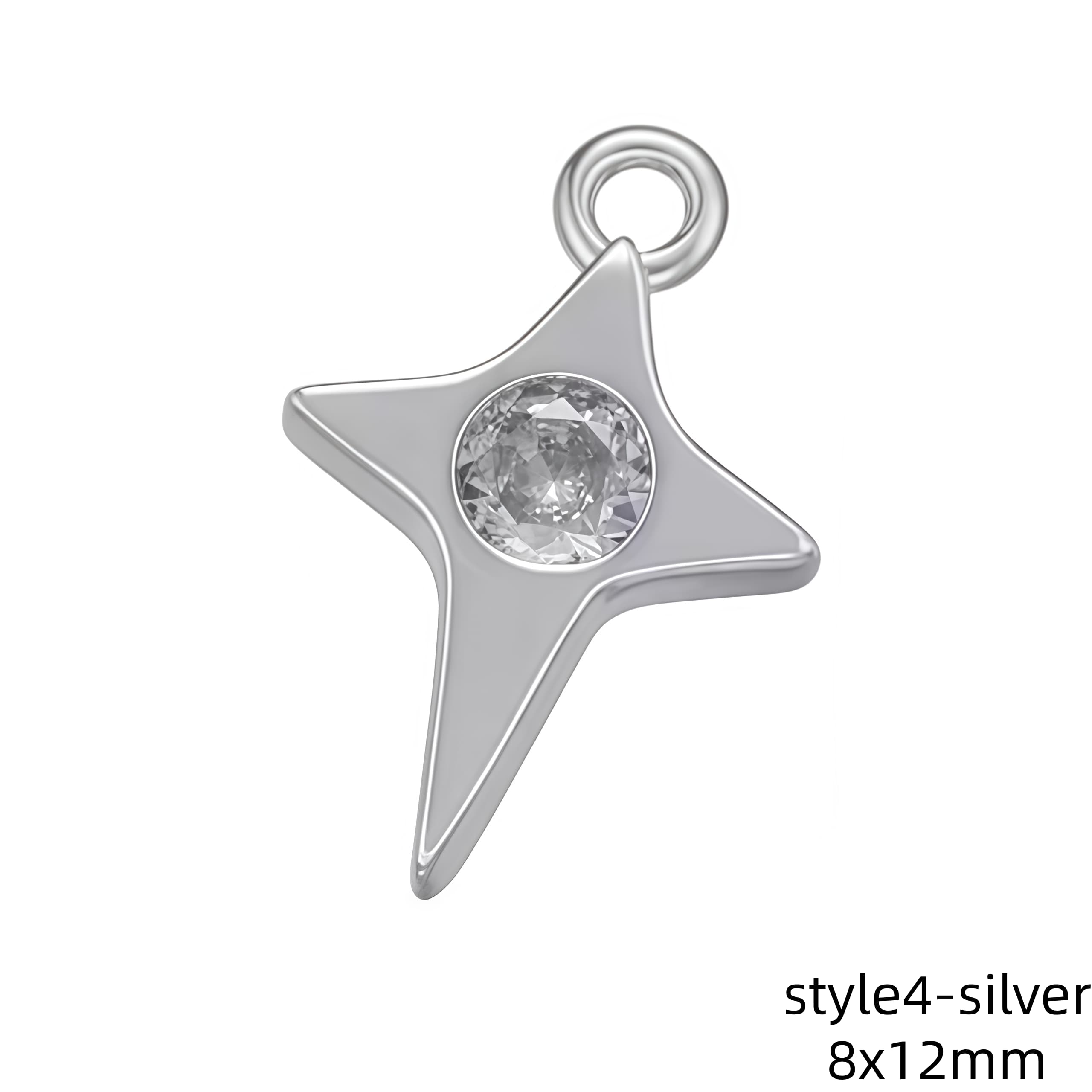 1Pcs Gold Color Silver Color Sun Moon Mini Charms