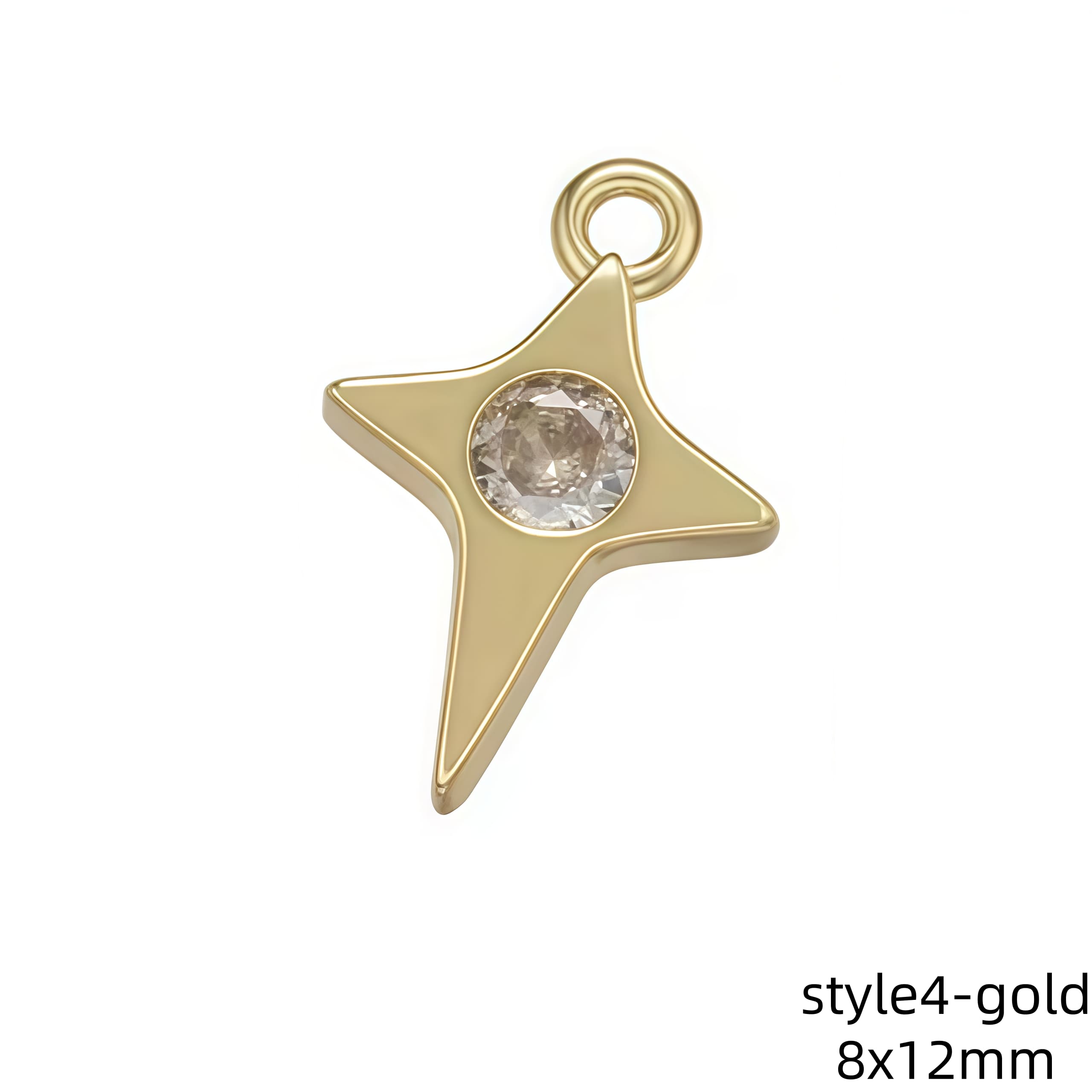 1Pcs Gold Color Silver Color Sun Moon Mini Charms