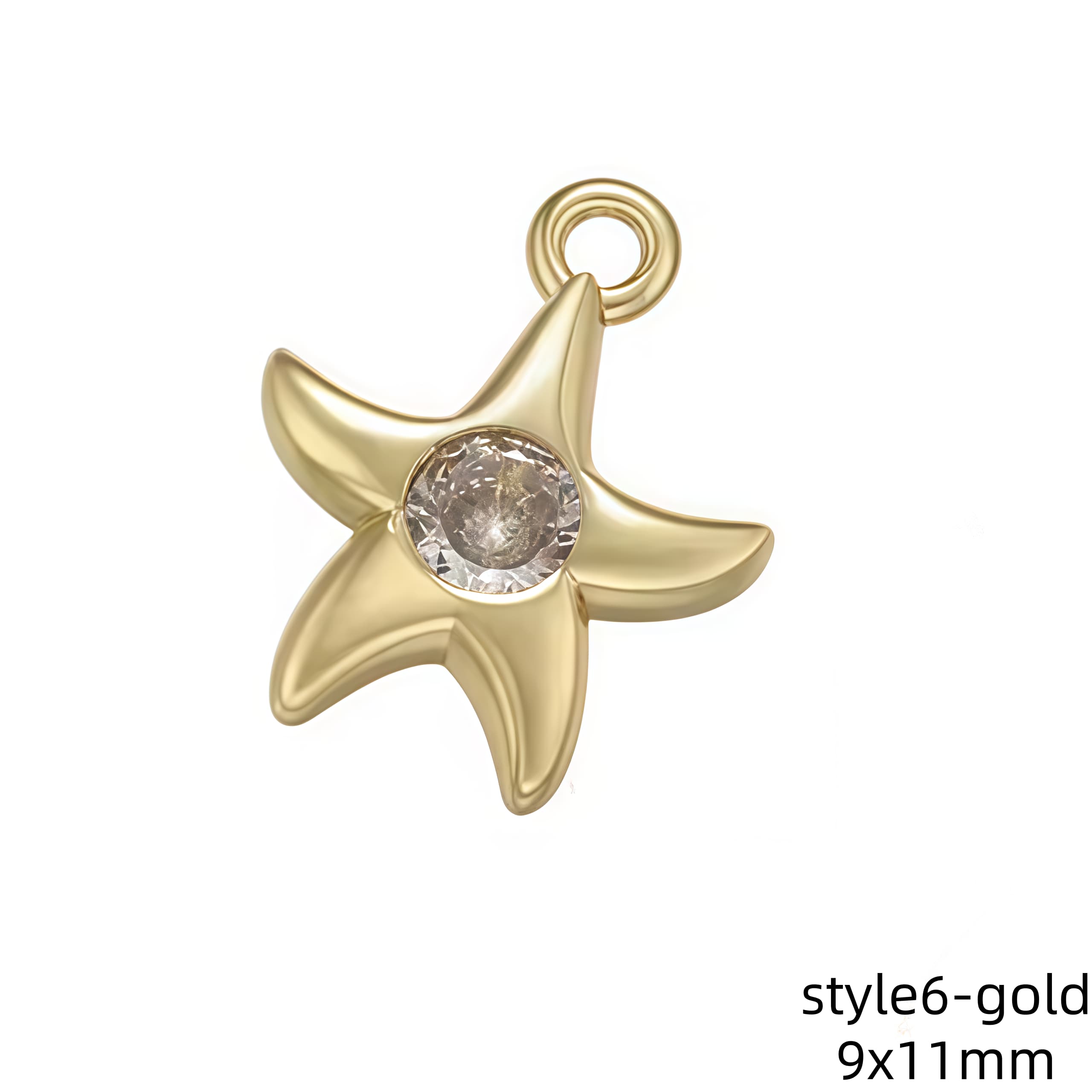1Pcs Gold Color Silver Color Sun Moon Mini Charms
