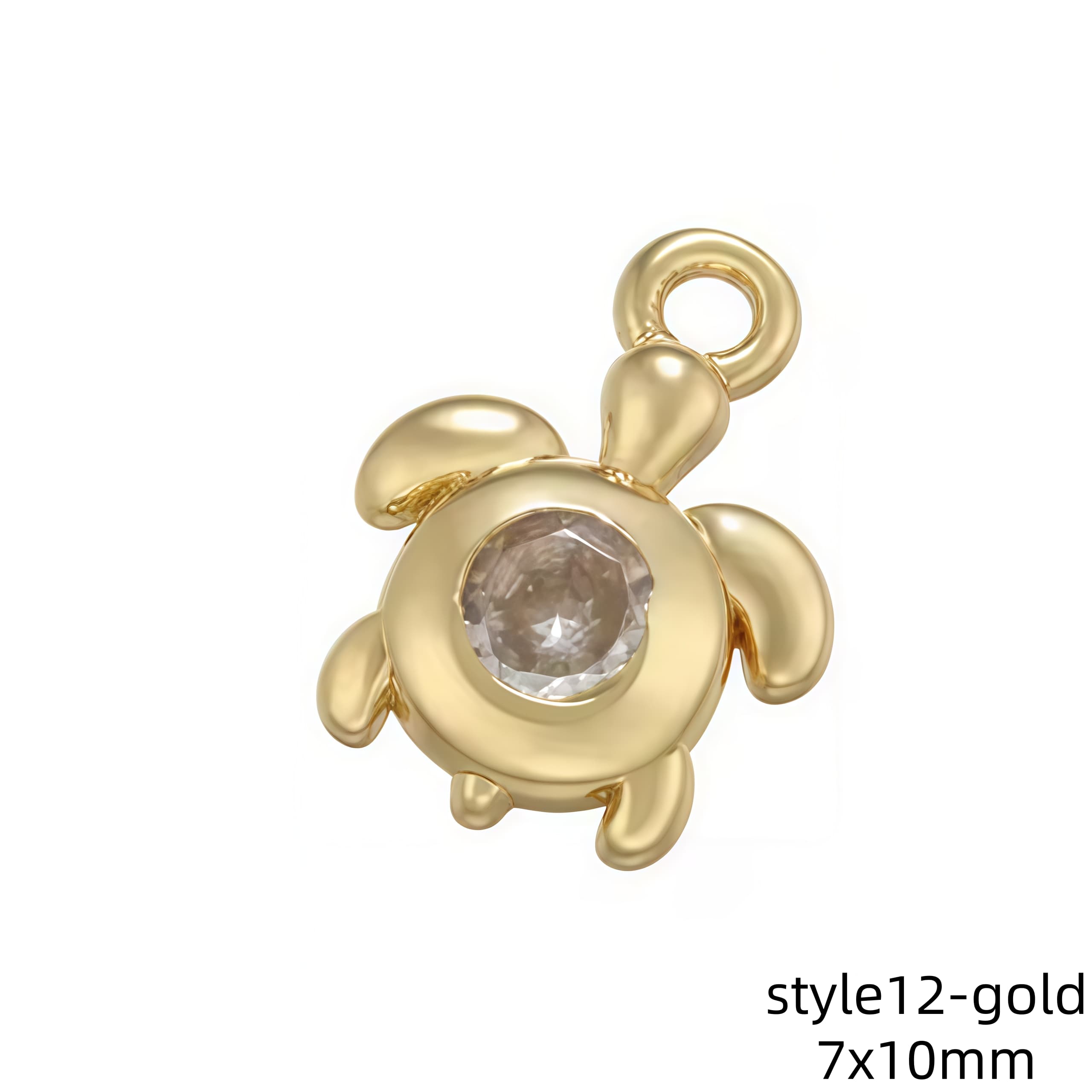 1Pcs Gold Color Silver Color Sun Moon Mini Charms