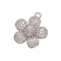 1PCS Gold-Colored Petal Earrings Charms DIY Pendant