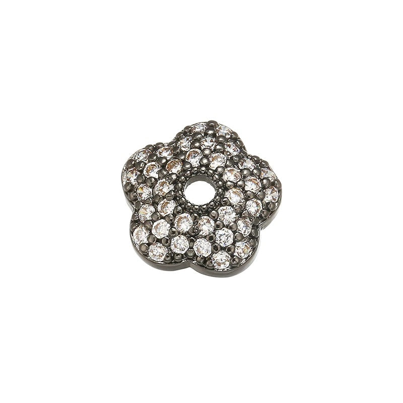 1PCS Brass Cubic Zirconia  Exquisite Bead Cap