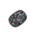 1PCS  Rectangular Hollow Candy Crystal Spacer Beads