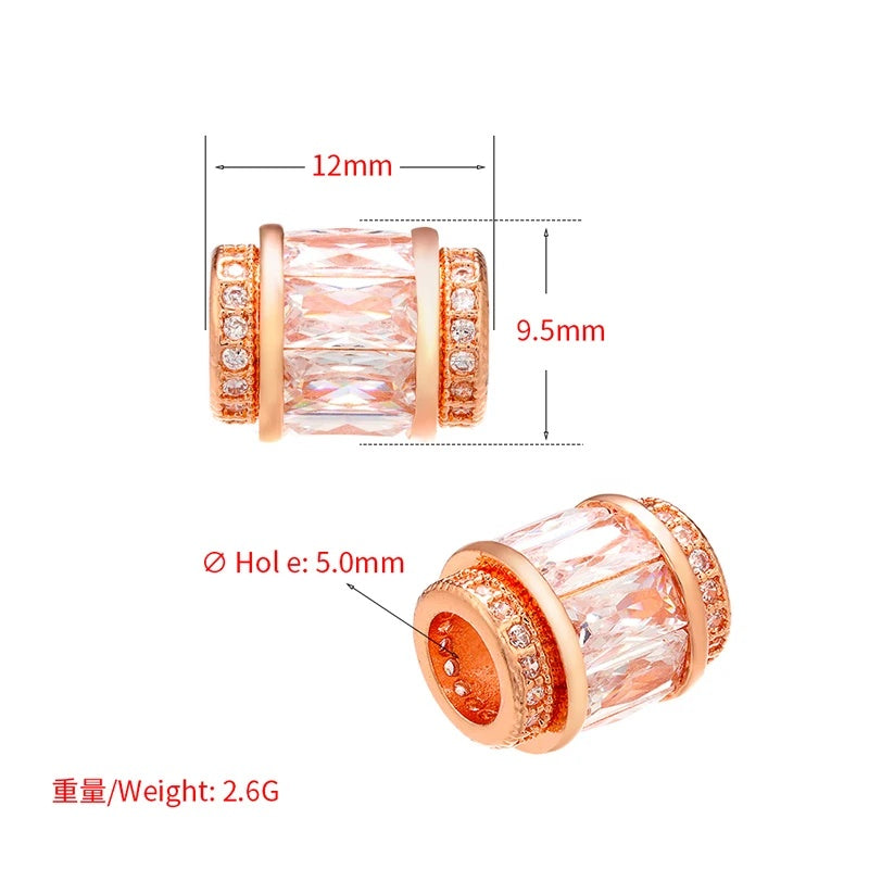 1PCS Crystal Transparent Spacer Beads