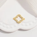 1PCS Hollowed-Out lucky Four-Leaf Clover Connector Clover Charm