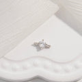 2PCS Inset Zircon Double Head Connector Buckle Charm
