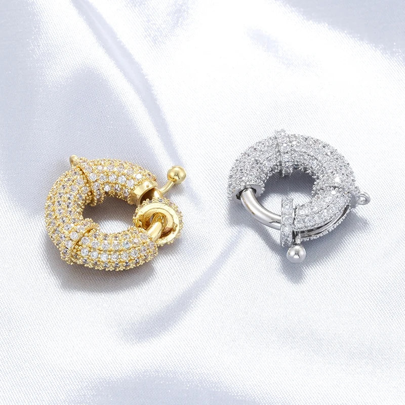 1PCS Luxury Jewellery Accessories Buckle Set with CZ Stones
