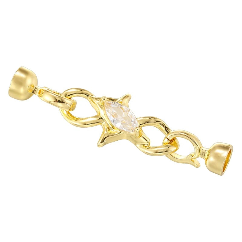 1PCS Luxury Jewellery Accessories Buckle Set with CZ Stones