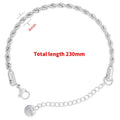 1PCS Stainless Steel Bracelets Boho Gold-color Thick/Thin Fashion Punk Twist Bracelet