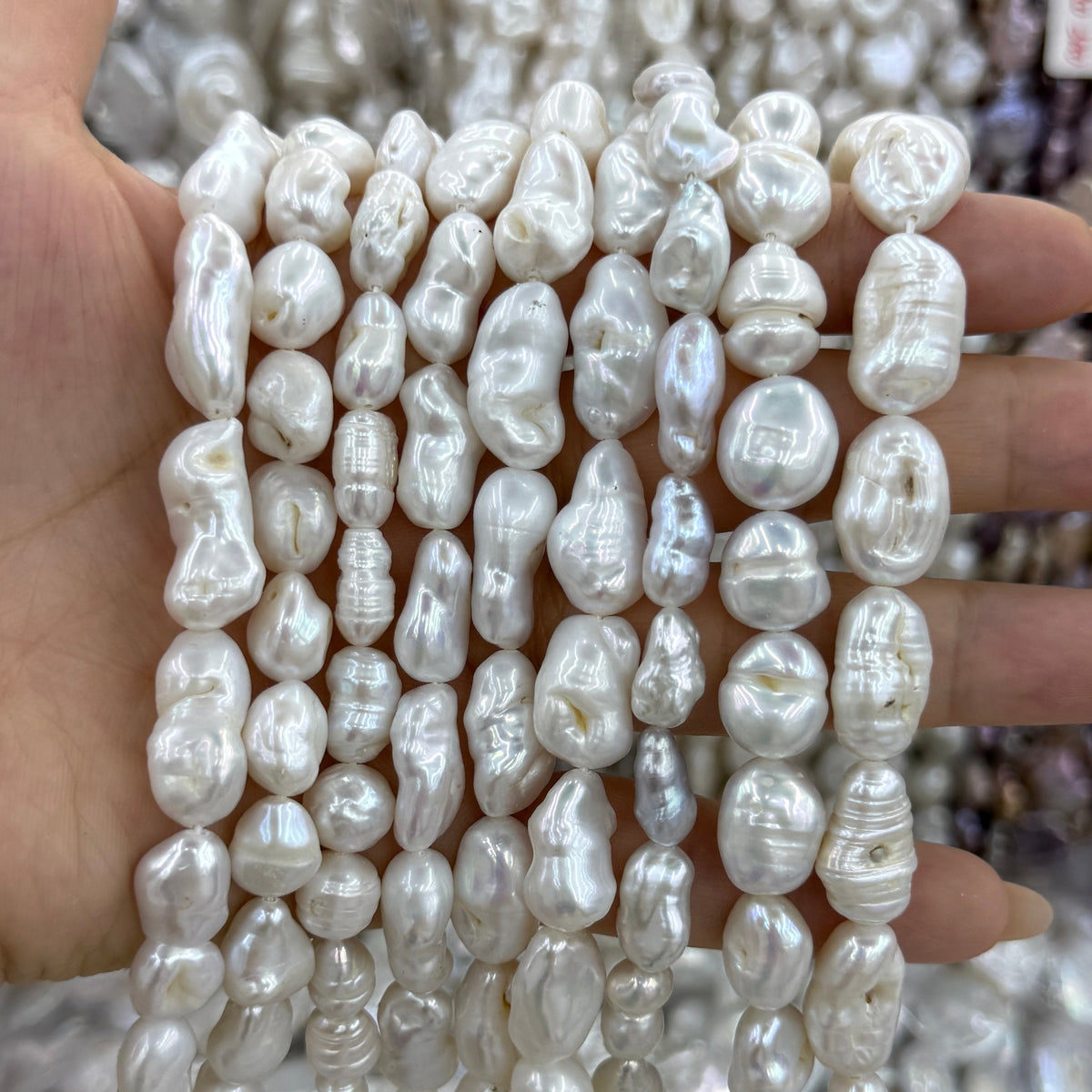 Baroque Freshwater Pearl Beads（9*14mm）
