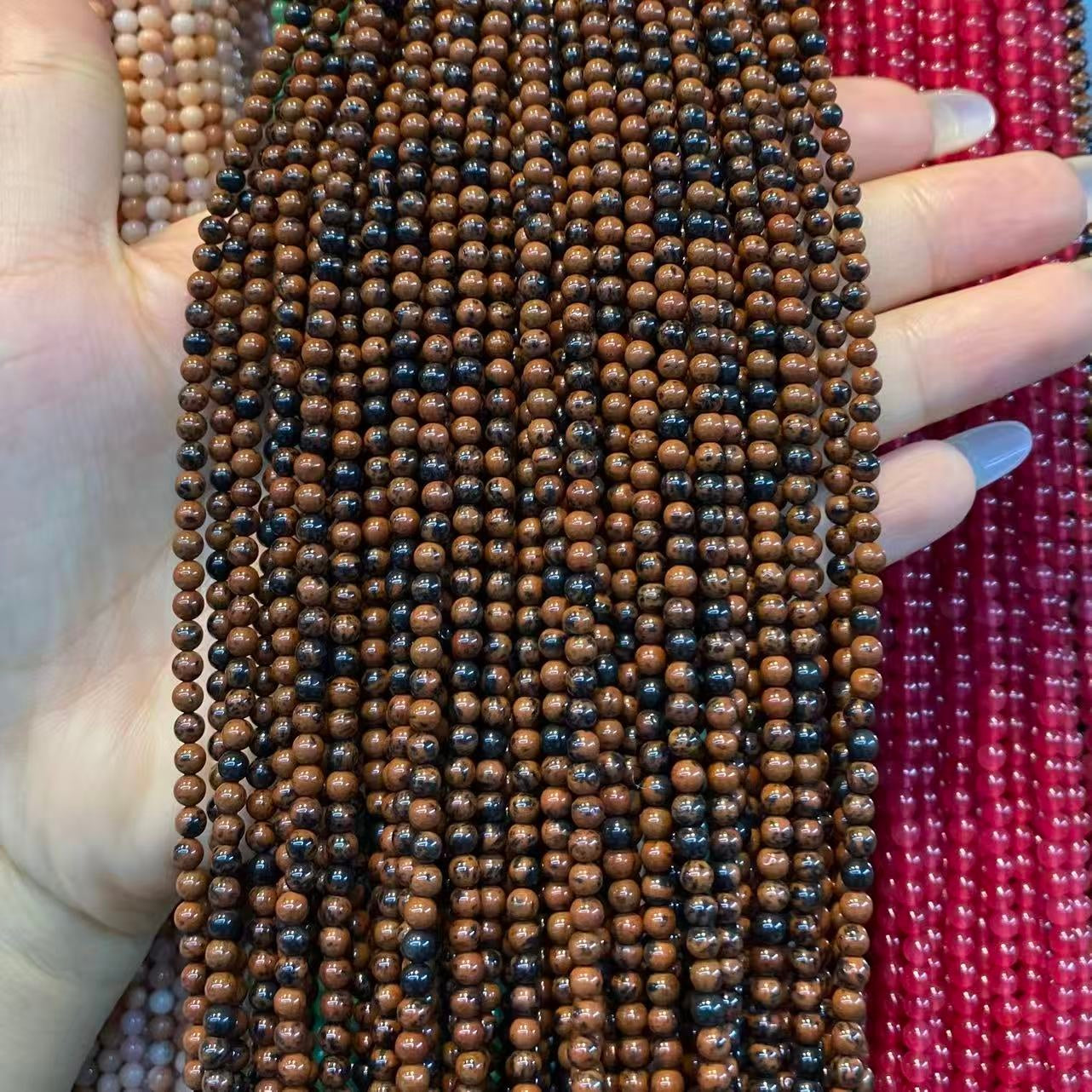 Tiny Round Smooth Beads Gemstone/Quartz/Jasper/Agate 2mm 3mm 4mm