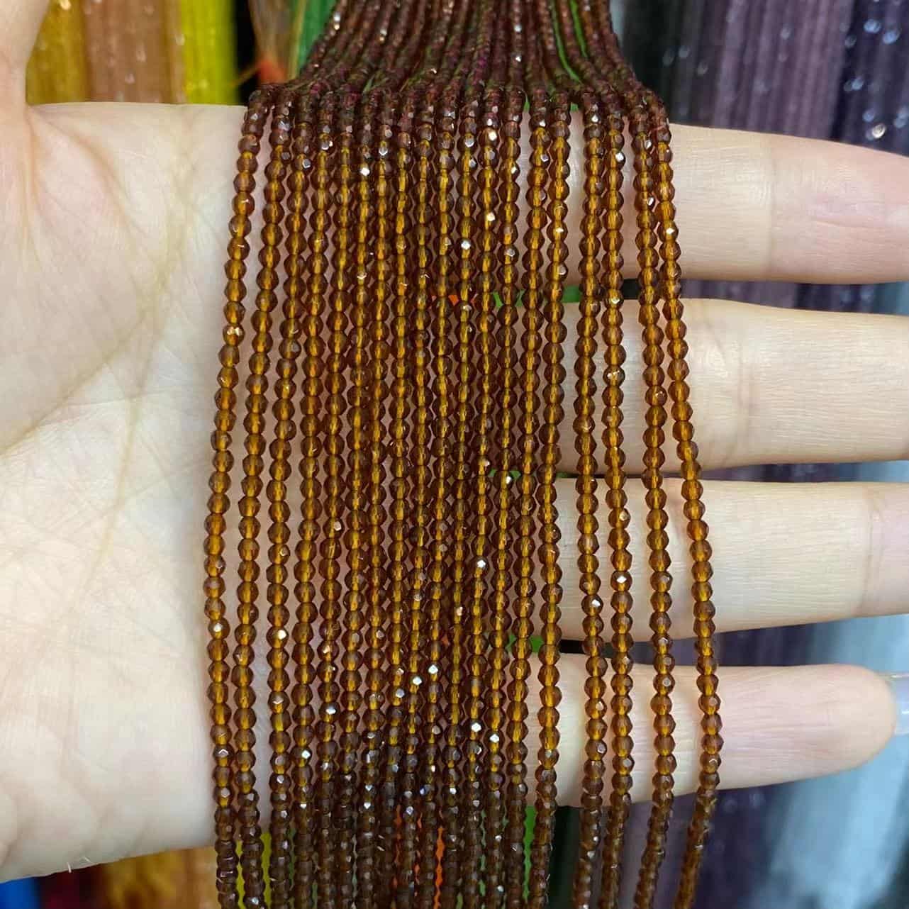 Nano Beads Tiny Round Faceted Beads 2mm 3mm
