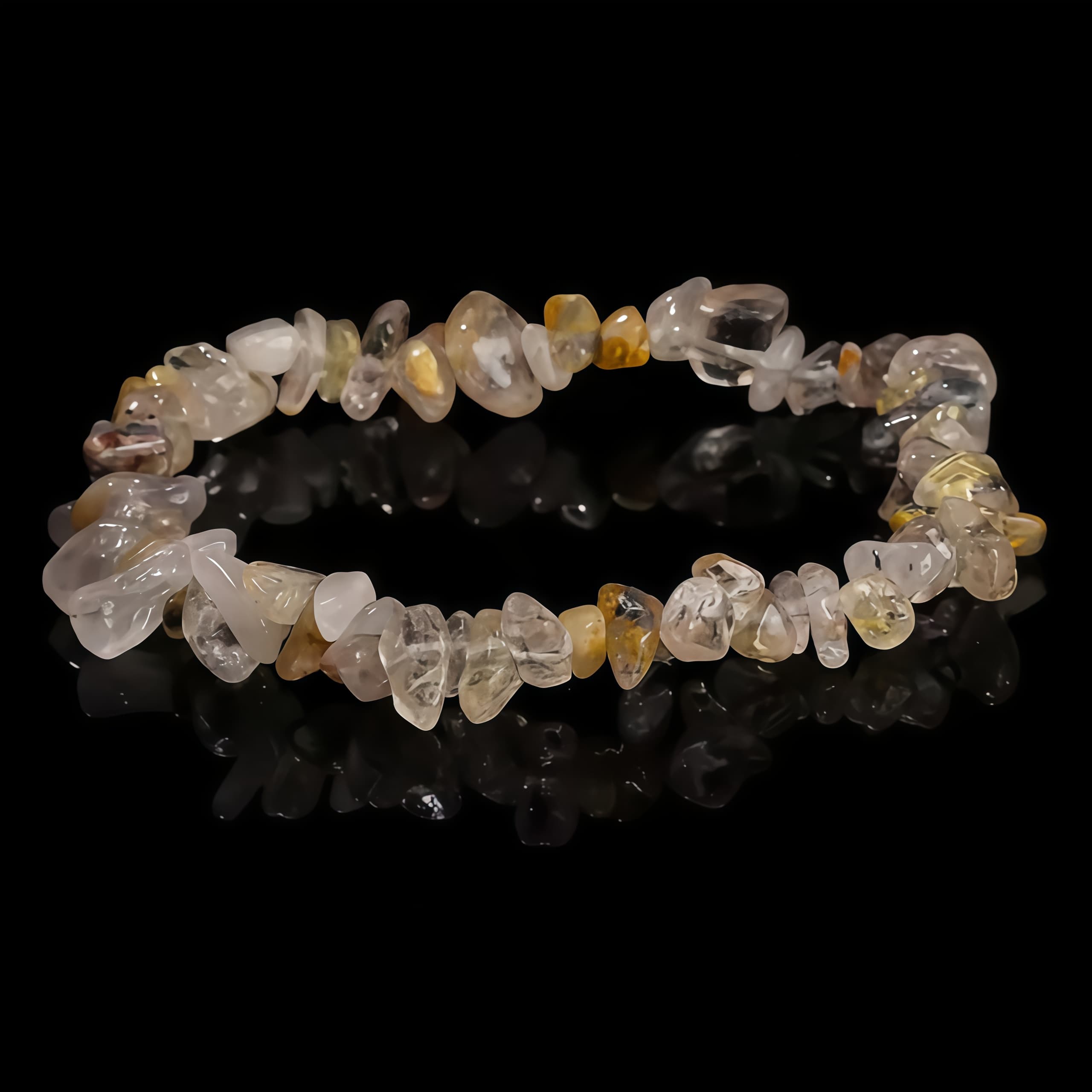 Chip Bead Stretch Bracelet 7.5inch