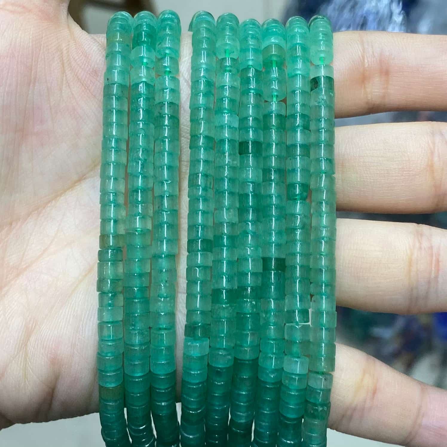Heishi Rondelle Beads 2x4mm Quartz/Jasper/Agate/Crystal