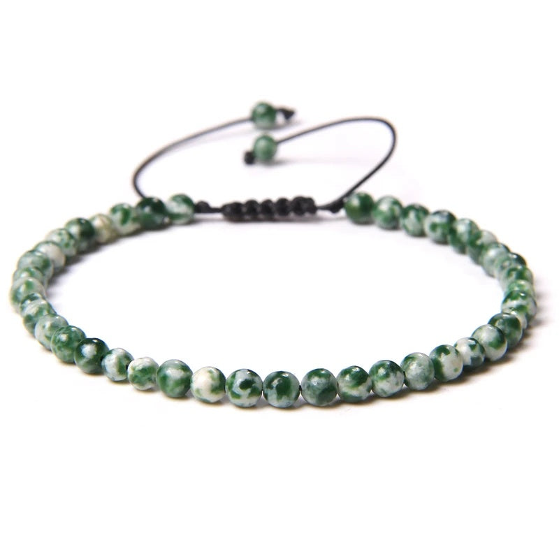 Beads Bracelet Adjustable Rope String Braided Bracelets 4mm 6mm 8mm