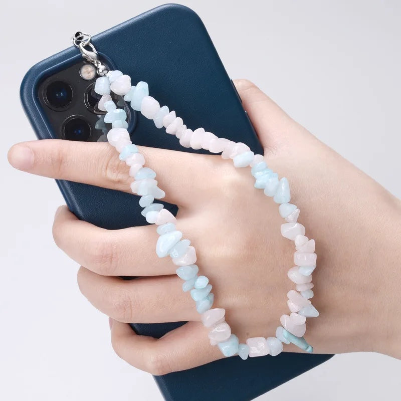 Creative Gravel Stone Phone Chain
