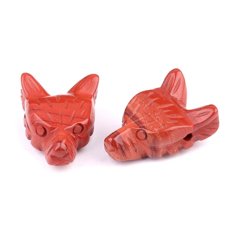 Wolf Head Statue Hand Carved Animal Figurine