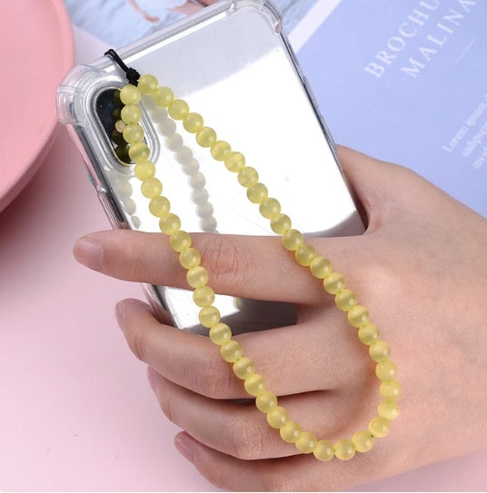 6MM Beaded Phone Chain New Anti Lost Phone Strap 32cm